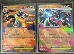 Pokemon TCG Mega Charizard ex X MEP 029 and Y MEP 030 Black Star Promo NM/M - Image 2