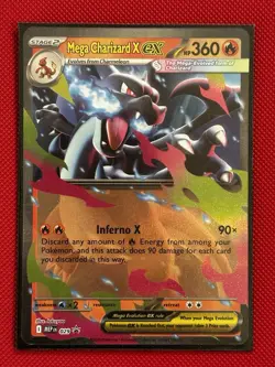 Pokemon TCG Mega Charizard X EX MEP 029 | Mega Evolution Black Star Promo | NM - Image 1