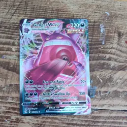 Pokemon Gengar VMAX Single Strike Full Art Holo Ultra Rare 157/264 Fusion Strike - Image 1