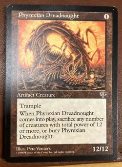 Phyrexian Dreadnought - Mirage - Magic the Gathering MtG - EX/NM - Image 1