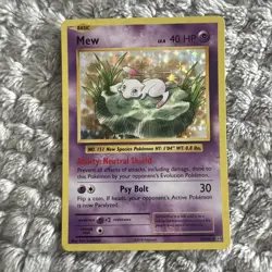 Evolutions 2016 Holo Rare Mew 53/108 XY English Pokemon Card TCG - Image 1