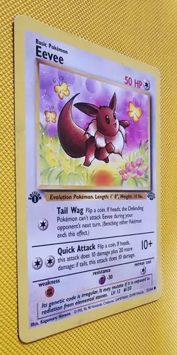 POKEMON EEVEE 51/64 1ST EDITION JUNGLE LP - Image 3