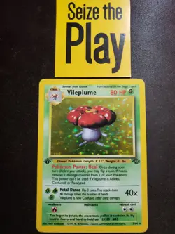 Pokemon TCG - 1x MP+ 1st Edition Holo Vileplume - Jungle (15/64) x1 - Image 1
