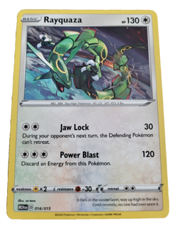 Rayquaza 014/015 New 2025 McDonalds Happy Meal Pokemon M24 Trading Card (V - Image 1