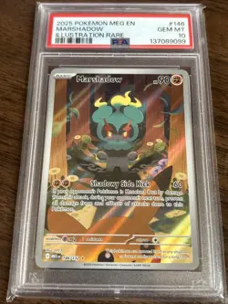 Pokemon TCG Marshadow Illustration Rare Mega Evolution 146/132 PSA 10 - Image 2
