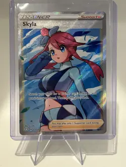 Pokemon Skyla 072/072 Shining Fates Ultra Rare Full Art Holo English - Image 1