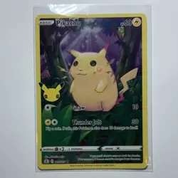 Pokemon Pikachu 005/025 Celebrations Holo Rare Full Art Basic Card 60 HP - Image 1