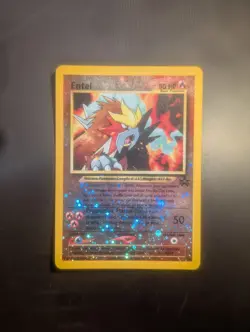 2000 Pokemon ENTEI Black Star Promo REVERSE HOLO Cosmos Foil Movie Card #34 WotC - Image 1