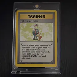 Pokemon Trader Trainer Rare Card Base Set 77/102 Regular Wizards of the Coast - Image 1