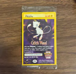 SEALED Catch Mew Pokemon PIKACHU #4 & MEWTWO #3 BLACK STAR PR. Movie WB Stamped - Image 2