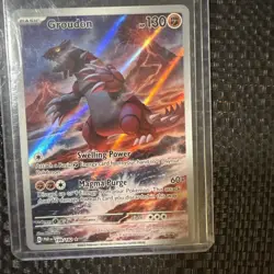 Pokemon Cards Groudon 199/182 Paradox Rift Illustration Rare NM - Image 3