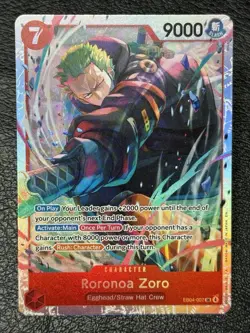 Roronoa Zoro EB04-007 SR - English One Piece TCG: Adventure on Kami's Island NM - Image 1