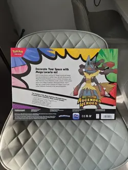 Pokemon Mega Evolution Ascended Heroes Premium Poster Collection Mega Lucario - Image 2