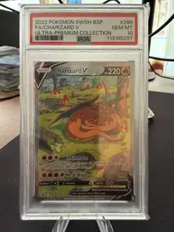 Pokemon TCG Charizard V SWSH260 Promo Ultra Premium Collection - PSA 10 GEM Mint - Image 1