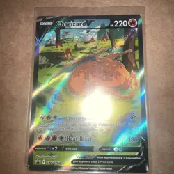 Charizard V Sword & Shield SWSH260 Full Art Promo Pokemon Card T4-150 - Image 2