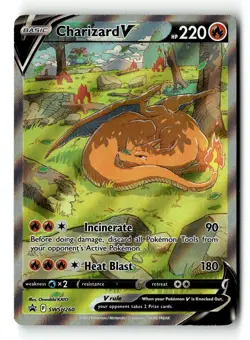 Pokemon Card Charizard V LP Sword & Shield Promo Cards Promo SWSH260 - Image 1