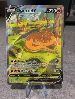 Pokemon Tcg Sleeping Charizard V Swsh260 UPC Promo - Image 1