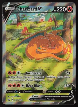 Charizard V - SWSH260 - Black Star Promo - Pokemon Card - LP - Image 1