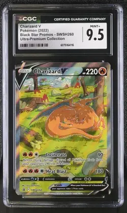 CHARIZARD V Sword & Shield UPC Promo #SWSH260 CGC 9.5 Pokemon - Image 1
