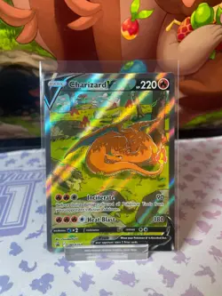 Charizard V - SWSH260 - Black Star Promo - Pokemon TCG Card LP Rare UPC - Image 1
