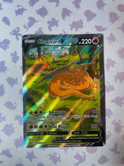 Charizard V - SWSH260 - Black Star Promo - Pokemon TCG Card LP Rare UPC - Image 2