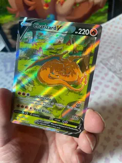 Charizard V - SWSH260 - Black Star Promo - Pokemon TCG Card LP Rare UPC - Image 4