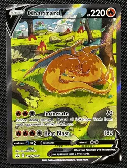 Pokemon TCG Charizard V SWSH260 - English Charizard UPC Black Star Promo Card - Image 1