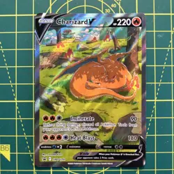 Pokemon TCG Charizard v SWSH260 Promo Card - Image 1