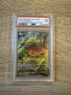 Pokemon TCG Charizard V SWSH260 Promo SWSH Sword & Shield Full Art Holo PSA 9 - Image 1