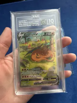 Pokemon Charizard V SWSH260 Promo Alt Art Holo TAG Graded Gem Mint 10 - Image 1
