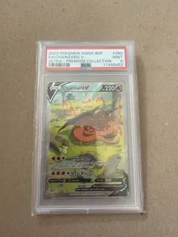 Pokemon Charizard V SWSH260 Full Art Promo Holo SWSH Promo PSA 9 2022 - Image 1