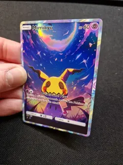 Mimikyu Full Art Rainbow Holo Moonlit Night Custom Promo Art Card - Image 4