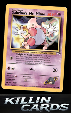 Sabrina's Mr. Mime 094/132 Common Gym Heroes Pokemon Card MP - Image 1