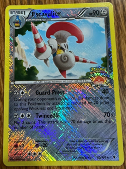 Escavalier 80/101 Noble Victories Holo Rare Pokemon League Stamp Pokemon Card NM - Image 1