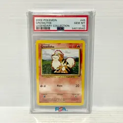 PSA 10 - Growlithe 45/110 - Legendary Collection - Graded Pokemon Card - Image 1