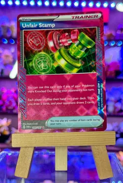 Unfair Stamp Ace Spec 165/167 Twilight Masquerade Pokemon Card - Image 1