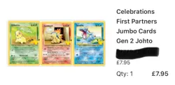 Celebrations First Partners Jumbo Cards Gen 2 Johto - Image 2