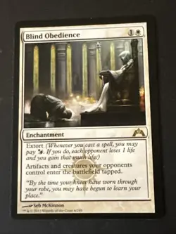 Blind Obedience X1 Gatecrash Ex Condition See Front/back Pics - Image 1
