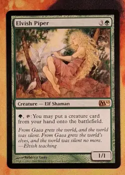 Magic: The Gathering Elvish Piper Core Set 2010 M10 Rare Creature Green Regular - Image 1