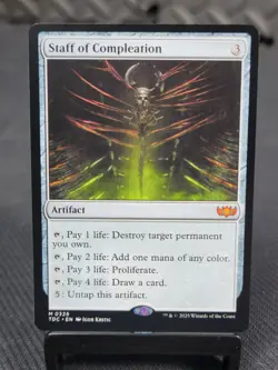 MTG - Commander: Tarkir: Dragonstorm - Staff of Compleation - Image 1