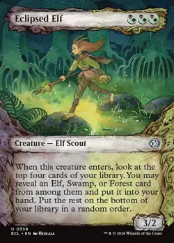 Eclipsed Elf | #336 | ECL | MTG | Foil | LP - Image 1
