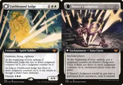 Faithbound Judge // Sinner's Judgment - Foil Extended Art VOW LP MTG - Image 1