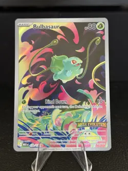 Bulbasaur (Mega Evolution Stamped) Illustration Rare 133/132 Promos Pokemon LP - Image 1