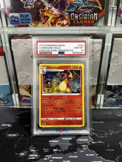 PSA 10 Pokemon Sword & Shield Vivid Voltage Charizard 025/185 (Cracked Ice) 🔥 - Image 1