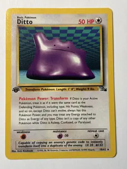 Ditto Fossil First Edition #18/62 Pokemon - Kelvor Gaming - Image 1