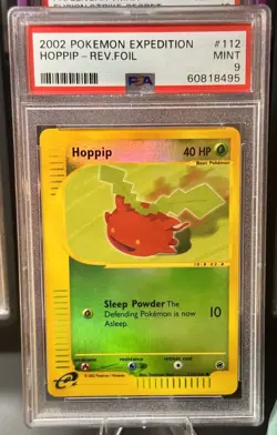 PSA 9 Hoppip 112/165 Reverse Holo 2002 Pokemon Expedition 43448328 - Image 2