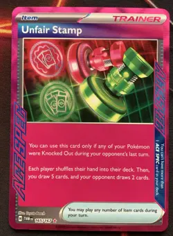 Pokemon Unfair Stamp 165/167 NM - Image 2
