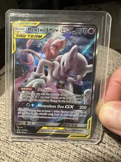 Pokemon Mewtwo and Mew GX SM191 Promo Tag Team 2019 Sun & Moon - Image 2