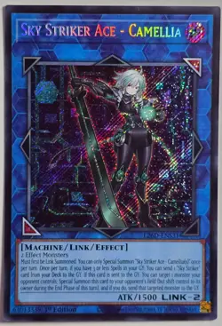Yugioh Sky Striker Ace - Camellia L26D-ENS31 Secret Rare 1st Edition - Image 1