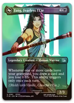 Fang, Fearless l'Cie (Borderless) #381 (Foil) (NM) Final Fantasy FIN Magic MTG - Image 1